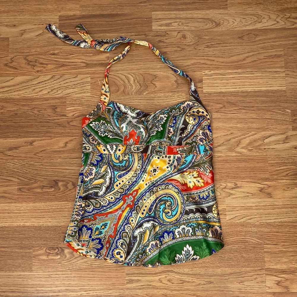 J.Crew silk halter top